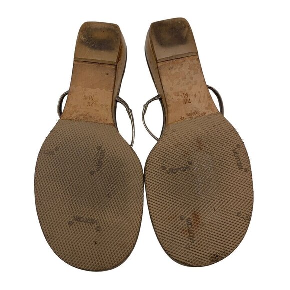 YSL Sandals Slip On Shoes Wedge Heel Yves Saint Laurent Sz EU 37 6.5-7. #35 - Picture 12 of 12